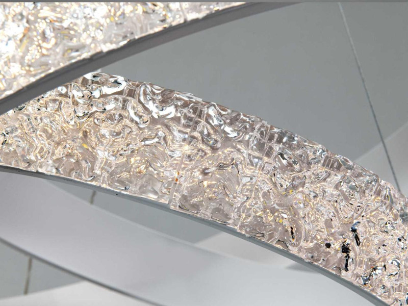 Світлодіодна біла підвісна люстра 105 Вт з пультом і CCT