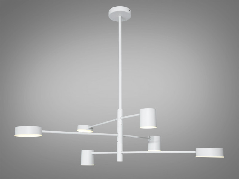 Біла лед люстра, 30Вт