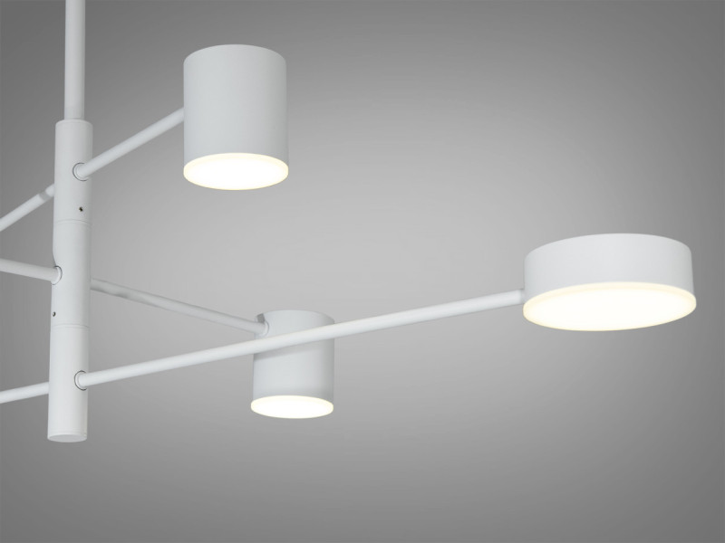 Біла лед люстра, 30Вт