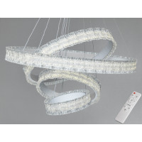 Підвісна LED люстра кільця чорна  220W