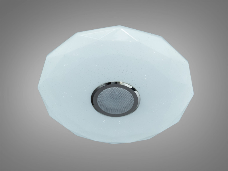 Смарт LED люстра із музичною колонкою біла RGB MP3 70 Вт