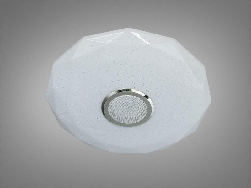Смарт LED люстра із музичною колонкою біла RGB MP3 70 Вт