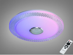 Смарт люстра світлодіодна стельова RGB 80W з Bluetooth колонкою та керуванням через додаток Tuya Smart