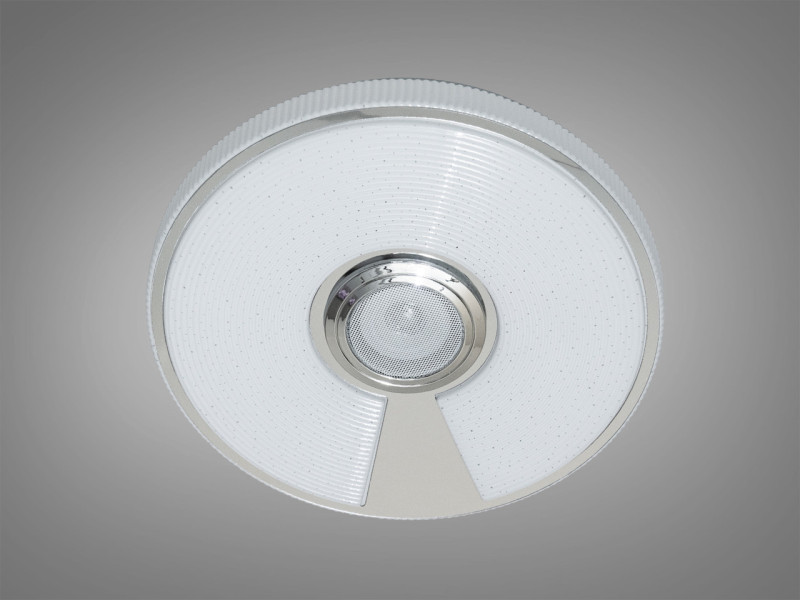 Люстра стельова смарт LED біла 45 Вт RGB Bluetooth колонка TUYA