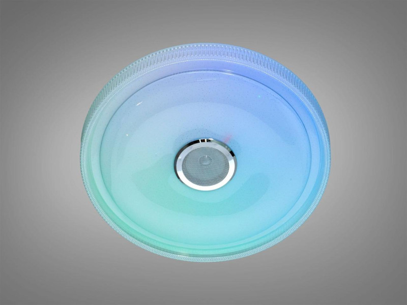Смарт - люстра з Bluetooth колонкою та RGB (80W, Біла, Ø49см)