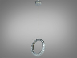 LED люстра-підвіс "Кільце з кристалами"