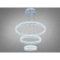 LED підвісна люстра 3 кільця 105 Вт у білому корпусі