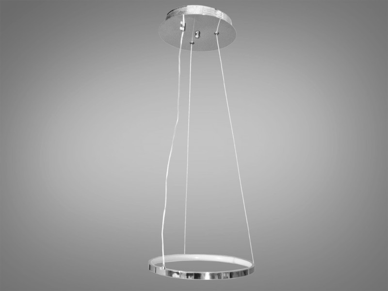 Підвісна LED люстра, 26W, хром