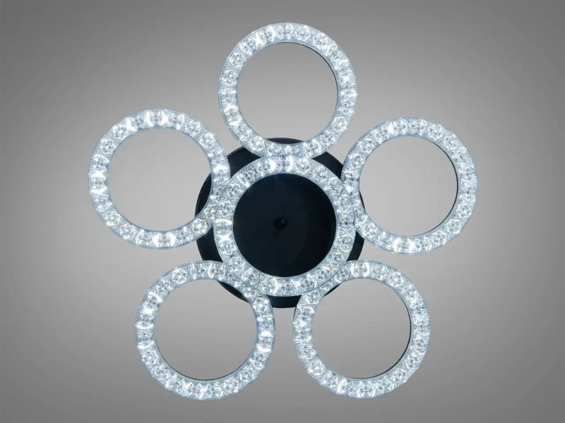 Люстра стельова LED кільця біла 83 Вт
