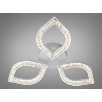 LED люстра чорна 45W три плафони