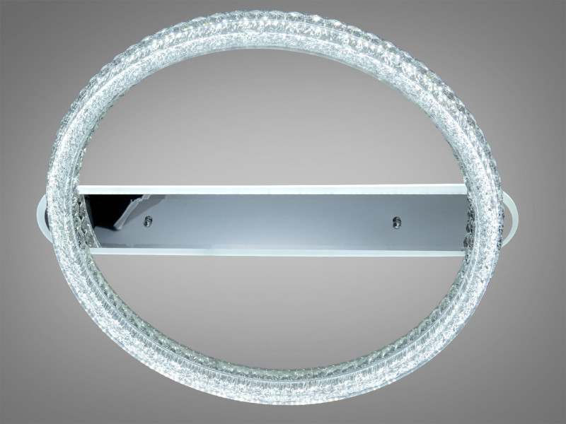 LED люстра стельова пульт хром 150Вт CCT
