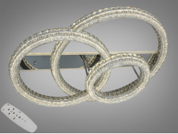 Люстра стельова хром 280Вт 3 кільця