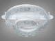 Біла стельова LED люстра на 2 кільця без пульта керування