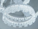 LED світильник на стелю 103 ватів білий з прозорими розсіювачами