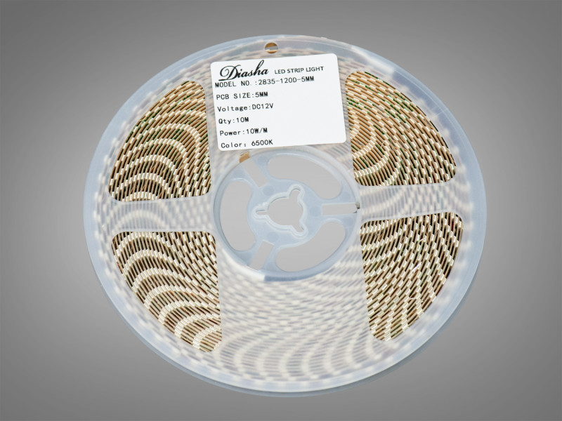 LED стрічка 12В, 120 діодів на метр, 5мм, холодний