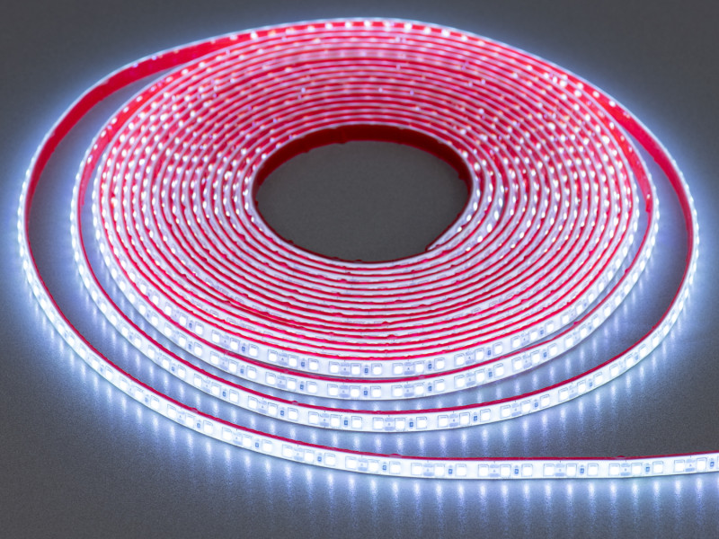 LED стрічка 12в, 120 штм, герметична, 8мм, холодний