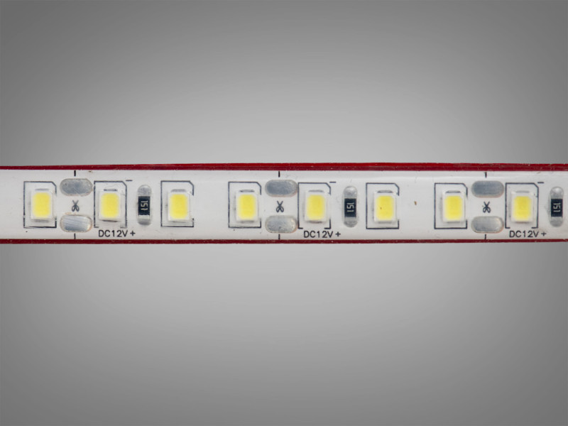 LED стрічка 12в, 120 штм, герметична, 8мм, холодний