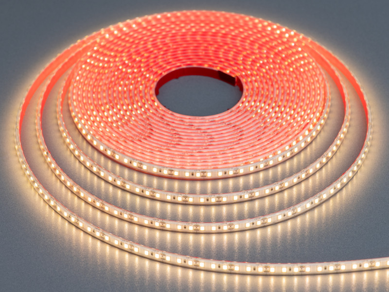 LED стрічка 12в, 120 штм, герметична, 8мм, теплий
