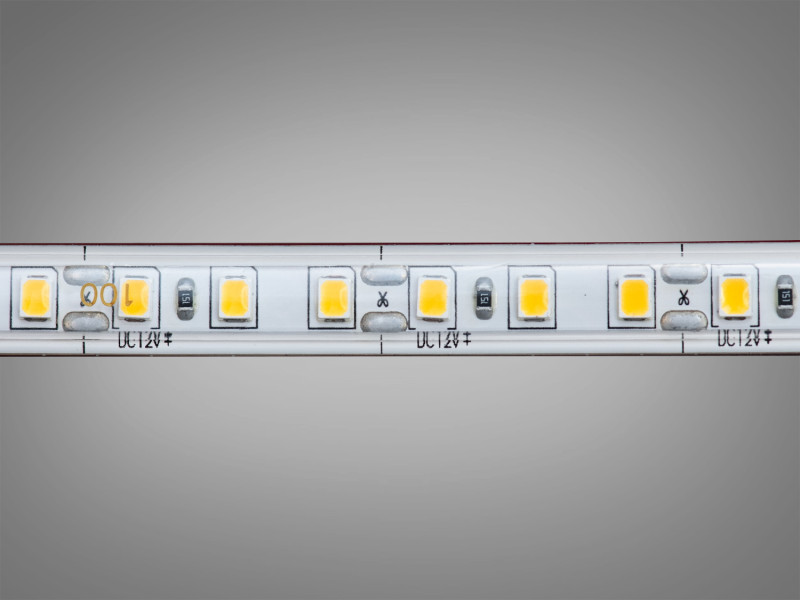 LED стрічка 12в, 120 штм, герметична, 8мм, теплий