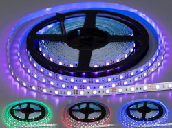 Світлодіодна стрічка 12В, 60діодів на метр, 10мм, RGB