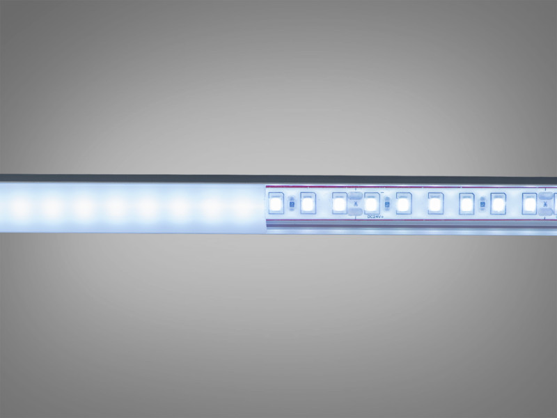 LED стрічка 24В, 120 штм, герметична, 8мм, холодний