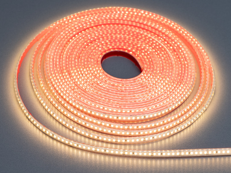 LED стрічка 24В, 180 штм, герметична, 8мм, теплий