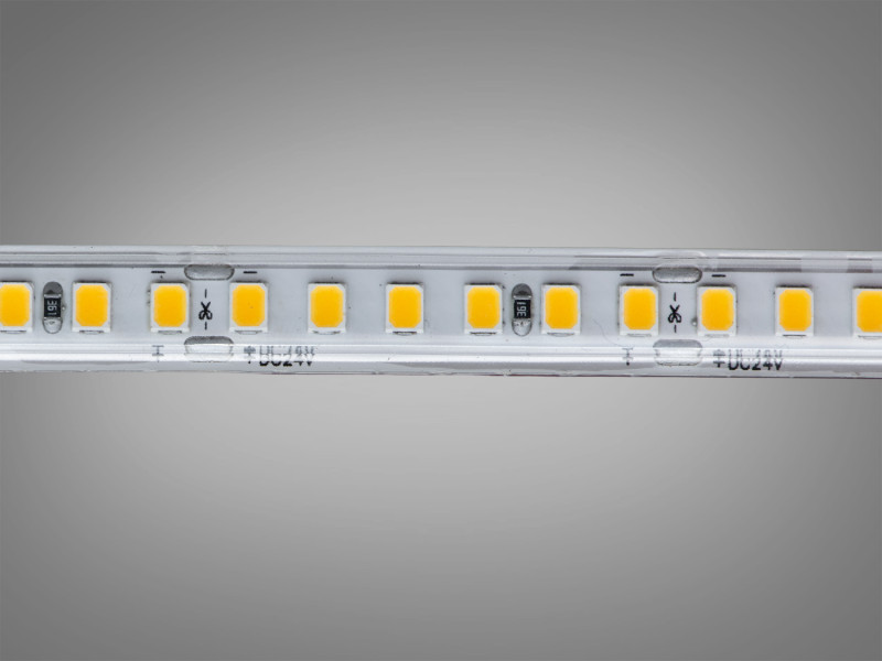 LED стрічка 24В, 180 штм, герметична, 8мм, теплий