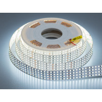 LED стрічка 24В, 180 діодів на метр, 8мм, холодний