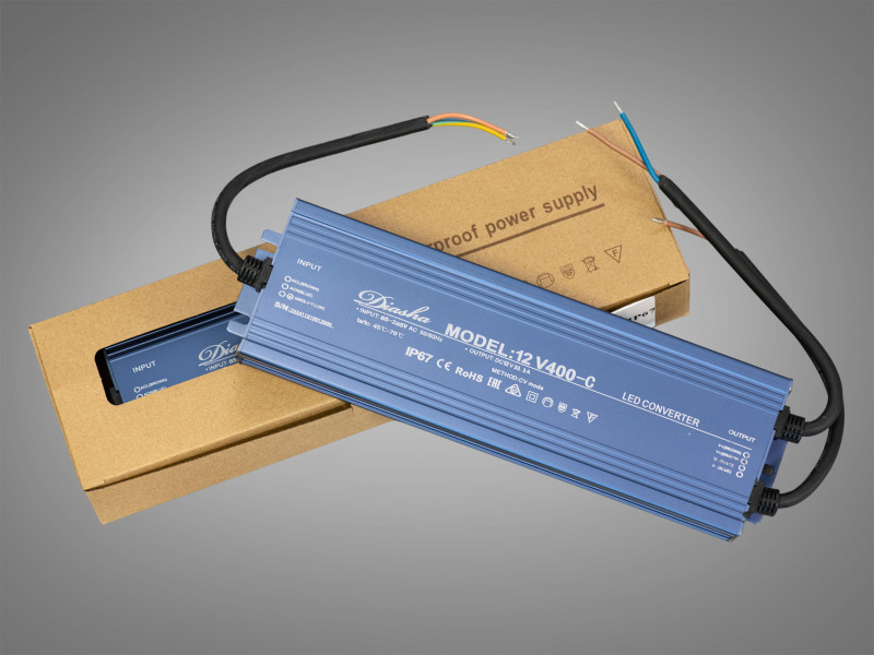 Блок живлення 12В, для підключення LED стрічки, 400Вт, 33.3А