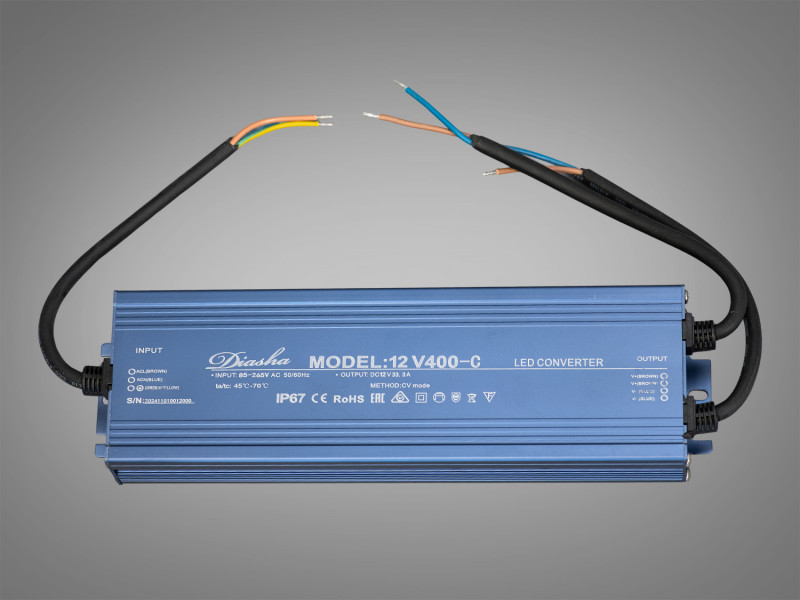 Блок живлення 12В, для підключення LED стрічки, 400Вт, 33.3А