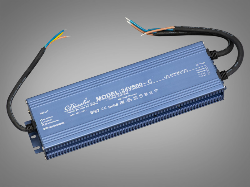 Блок живлення 24В, для підключення LED стрічки, 500Вт, 20.8А