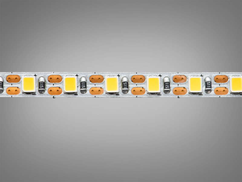 LED стрічка 12В, 120 діодів на метр, 5мм, теплий