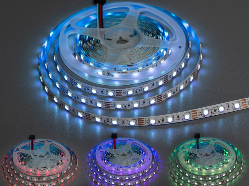 LED стрічка 12В, 60 діодів на метр, 10мм, RGB