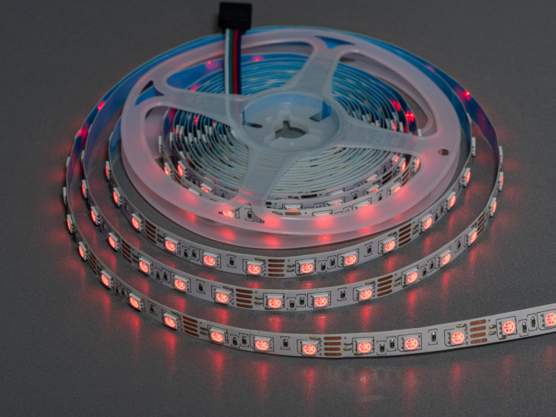 LED стрічка 12В, 60 діодів на метр, 10мм, RGB