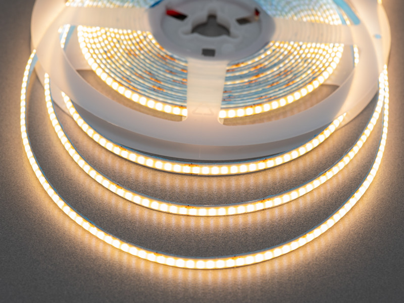 COB LED стрічка 12В, 320 діодів на метр, 5мм, теплий