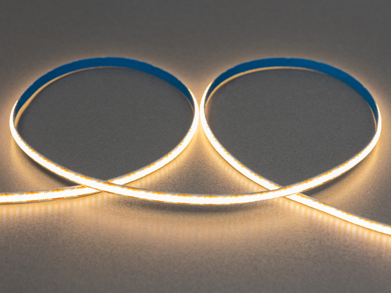 COB LED стрічка 12В, 400 діодів на метр, 5мм, теплий