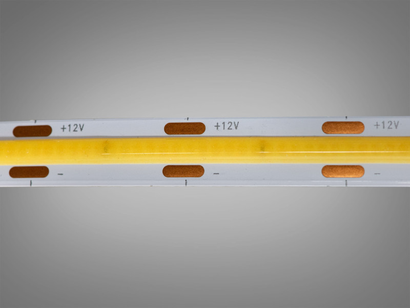 COB LED стрічка 12В, 608 діодів на метр, 10мм, холодний