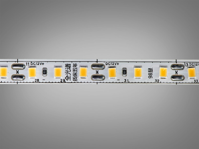 LED стрічка 12В, 120 діодів на метр, 8 мм, теплий