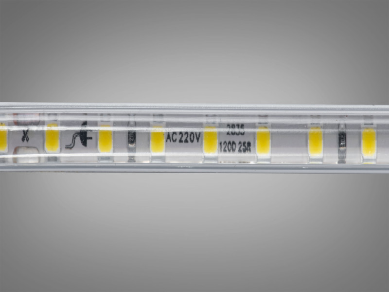 LED стрічка 220в, 120 штм, герметична, 10мм, нейтральний