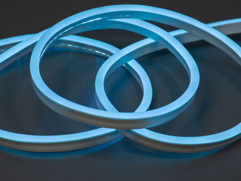 LED NEON 220в, герметичний, 7x15мм, блакитний