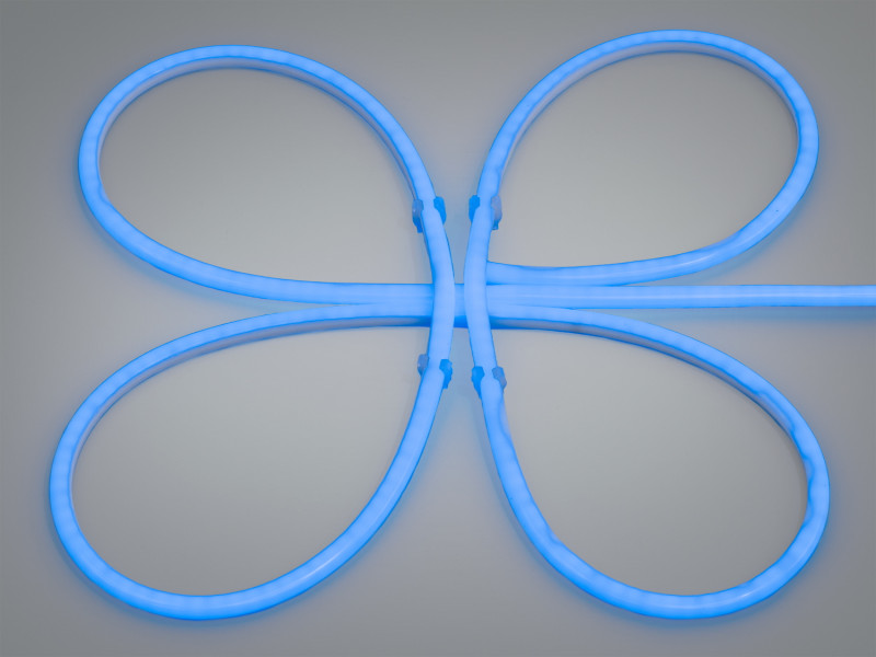 Гнучкий неон Diasha 220В блакитний 12мм IP67