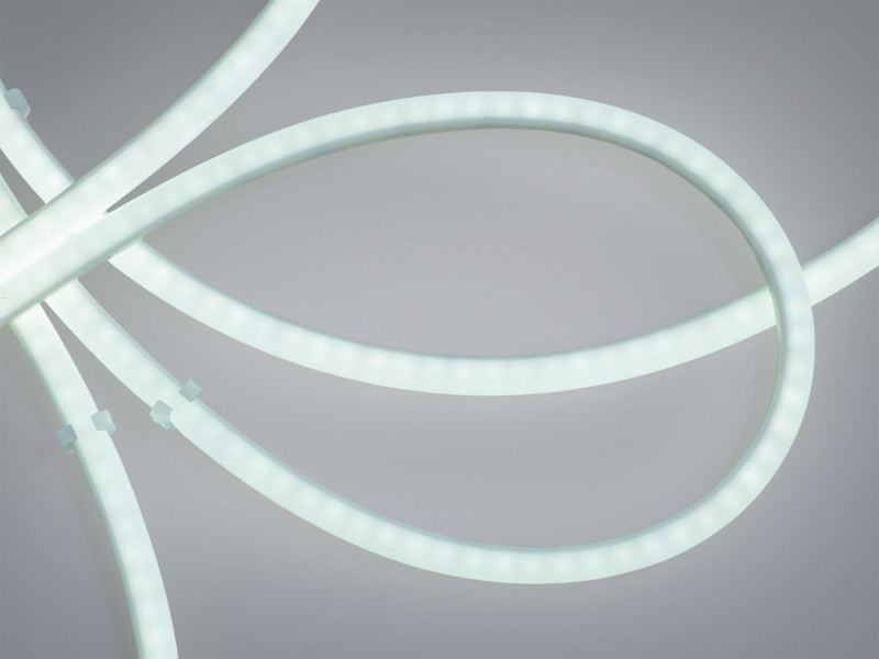 Гнучкий LED неон 220В круглий холодний IP67 8Вт