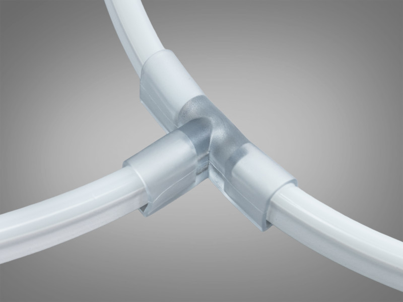 Конектор для неону 220V прозорий безшовний