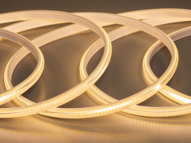 СОВ LED стрічка 220в, 288 штм, герметична, 10мм, теплий
