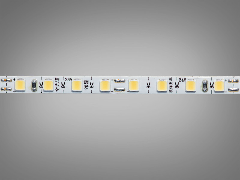 LED стрічка 24В, 120 діодів на метр, 5мм, холодний