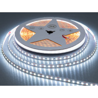 LED лента 24В, 120 диодов на метр, 8мм, холодный
