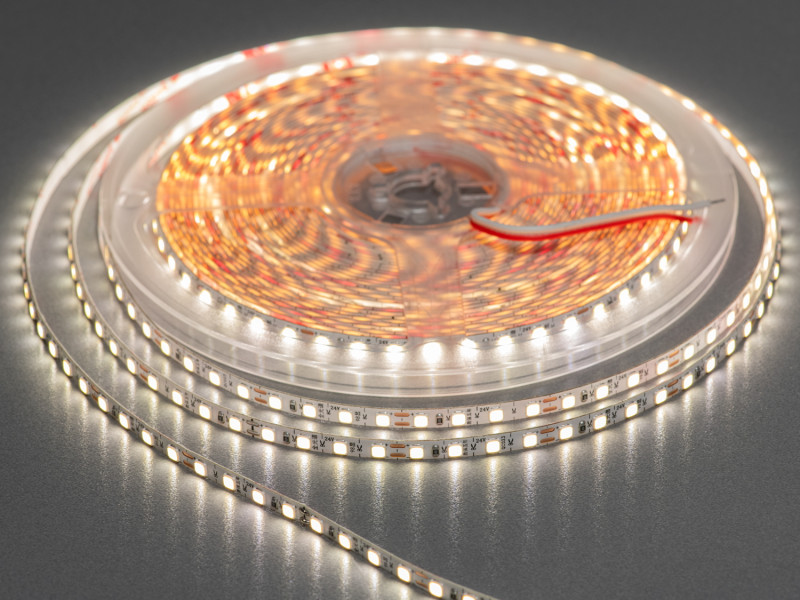 LED стрічка 24В, 120 діодів на метр, 5мм, нейтральний