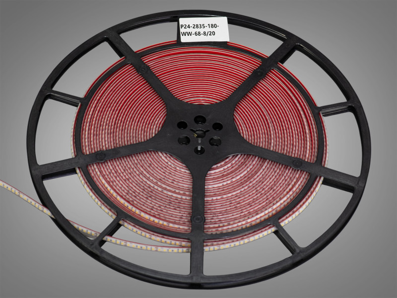 LED стрічка 24В, 180 штм, герметична, 8мм, теплий