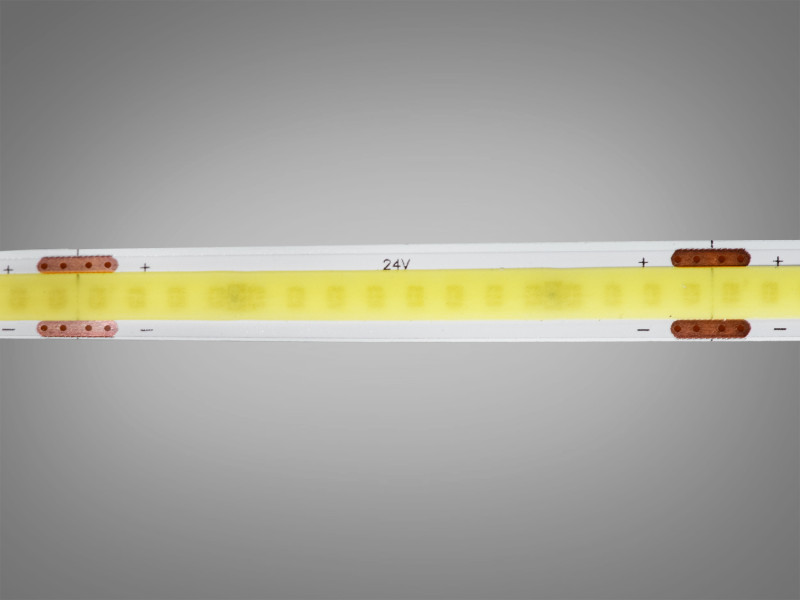 COB LED стрічка 24В, 320 діодів на метр, 8мм, холодний