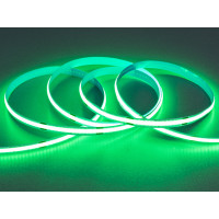 COB LED стрічка 24В, 320 діодів на метр, 8мм, зелений